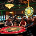Experience high-stakes thrills with the vibrant atmosphere of https://ea77.lat/ where players engage at poker tables.
